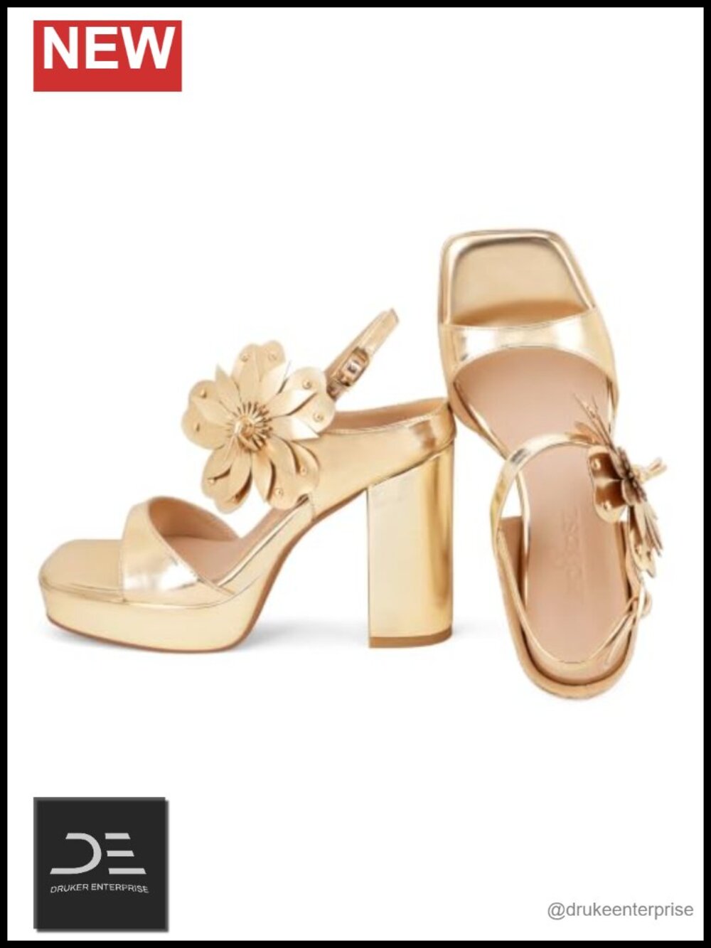 Chunky Block Heel Platform Sandals Open Toe Ankle Strap Women's